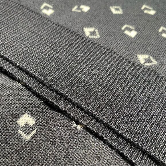 Ralph Lauren Spring *07 Black & Cream Cashmere Blend 3D Cube V-Neck Sweater Vest - Picture 13 of 17